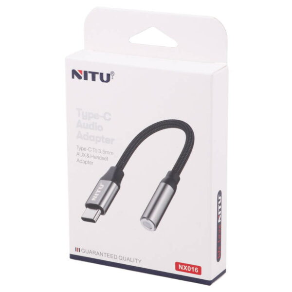 کابل تبدیل تایپ سی به AUX نیتو مدل NITU NX016