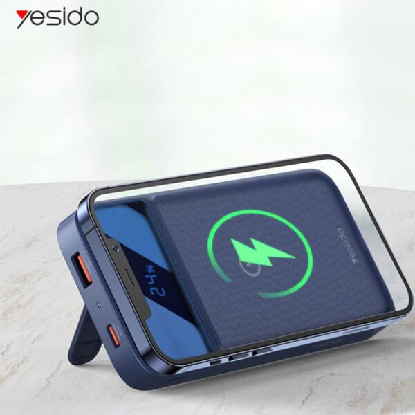 پاوربانک وایرلس مگ سیف یسیدو مدل YESIDO YP27 MAGSAFE WIRELESS