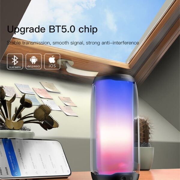 اسپیکر با لامپ نوری یسیدو مدل YESIDO YSW09 RGB SPEAKER