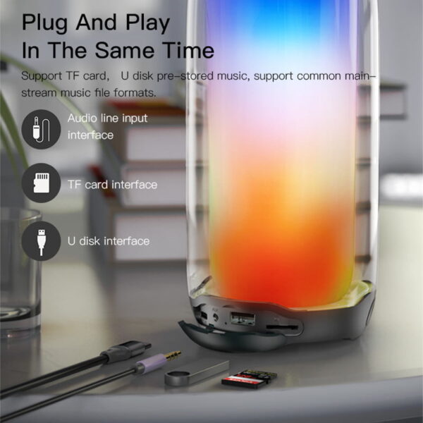 اسپیکر با لامپ نوری یسیدو مدل YESIDO YSW09 RGB SPEAKER