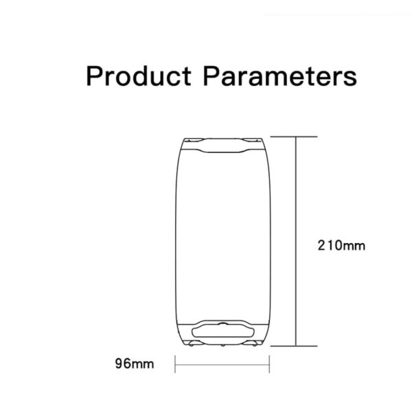 اسپیکر با لامپ نوری یسیدو مدل YESIDO YSW09 RGB SPEAKER