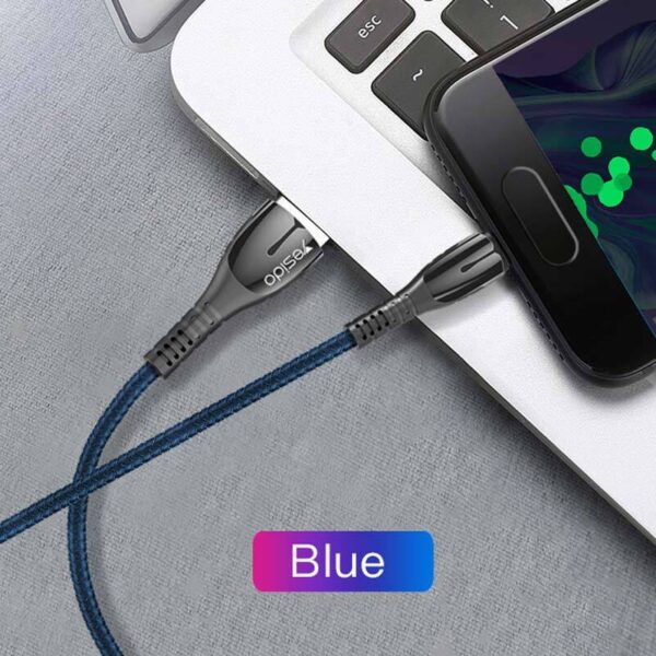 کابل شارژ تایپ سی 5 آمپر یسیدو مدل YESIDO CA45 SUPER FAST