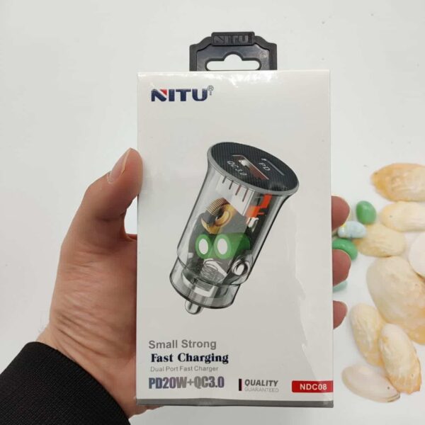 شارژر فندکی فست نیتو مدل NITU NDC08 PD20W+QC3.0