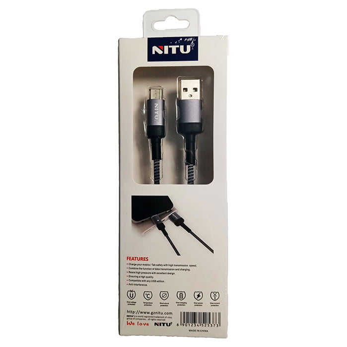 کابل USB به Type-C AUTO DISCONNECT نیتو NITU UC51 طول 1 متر 2.4 آمپر