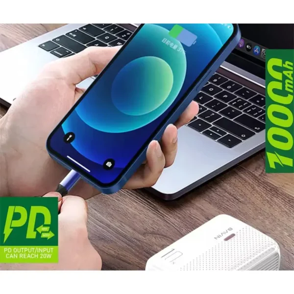 پاور بانک 10000 باوین مدل BAVIN PC076 PD 20W