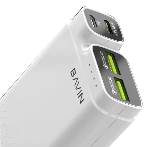 پاور بانک 10000 باوین مدل BAVIN PC085 PD QC 3.0 POWER BANK