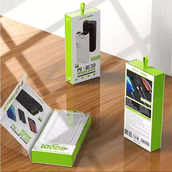 پاور بانک 10000 باوین مدل BAVIN PC085 PD QC 3.0 POWER BANK