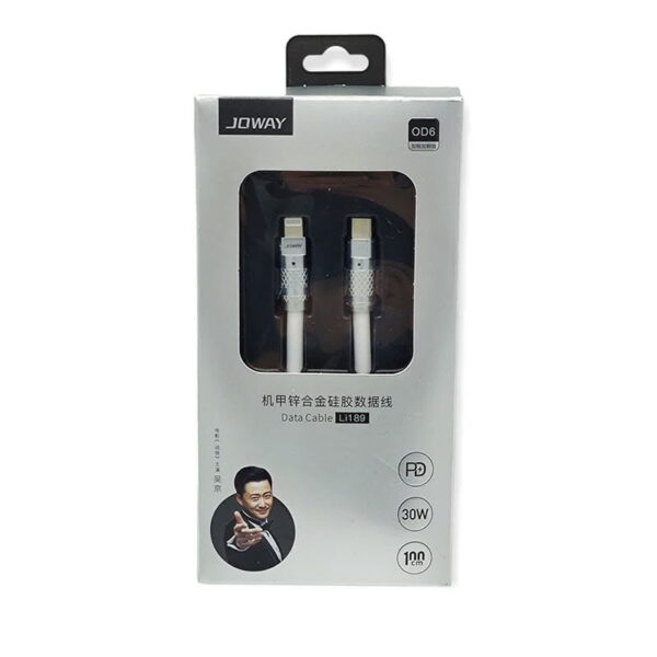 کابل تایپ سی به آیفون جووی مدل JOWAY LI189 TYPE-C to LIGHTNING 30W