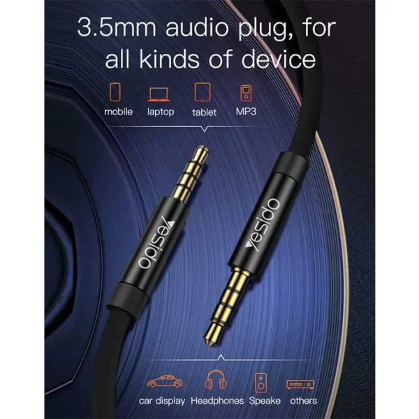 کابل AUX یسیدو مدل YESIDO YAU14 AUDIO CABLE