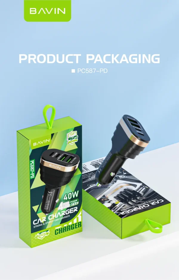 شارژر فندکی باوین مدل BAVIN PC587-PD