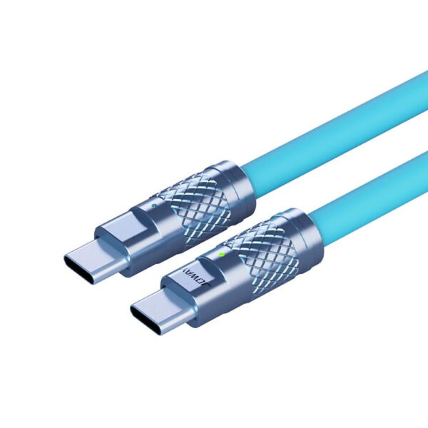 کابل شارژ سوپر فست 240 واتی تایپ سی به تایپ سی جووی مدل JOWAY TC240