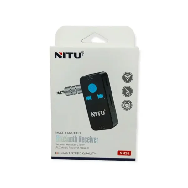 دانگل بلوتوث AUX خودرو نیتو مدل NITU NN26 MULTI FUNCTION