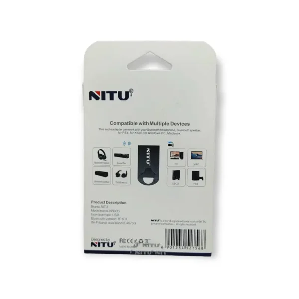 دانگل بلوتوث نیتو مدل NITU NN30 BLUETOOTH RECEIVER