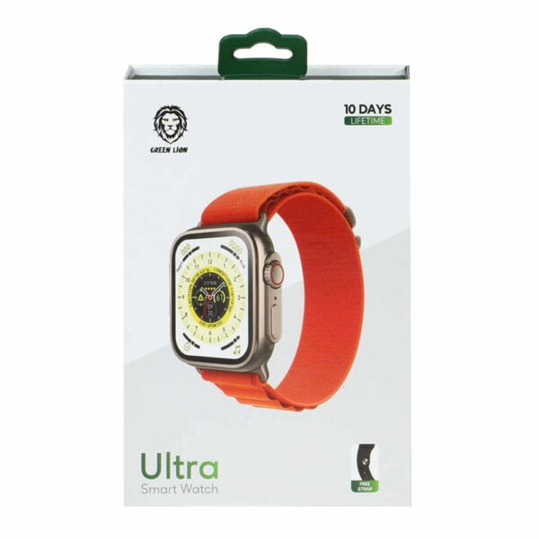ساعت هوشمند طرح واچ اولترا برند گرین لیون مدل GREEN ULTRA GNSW49 + هدیه کله شارژر 5 وات آیفون