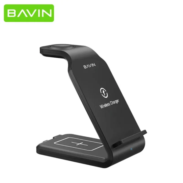 شارژر 3کاره وایرلس باوین مدل BAVIN PC055 Wireless charger 3-IN 1