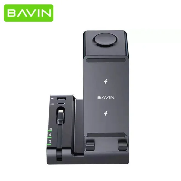 شارژر وایرلس 6کاره باوین مدل BAVIN PC056 FAST GHARGER 6IN1