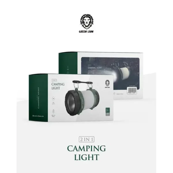 چراغ قوه کمپینگ گرین مدل CAMPING LIGHT 2 IN 1