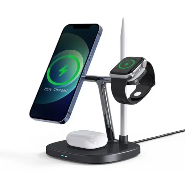 شارژر وایرلس رومیزی 4 کاره یسیدو مدل YESIDO DS12 WIRELESS CHARGER