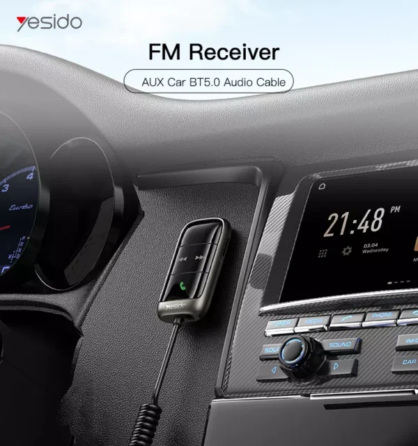گیرنده بلوتوث یسیدو مدل YESIDO YAU32 FM RECEIVER