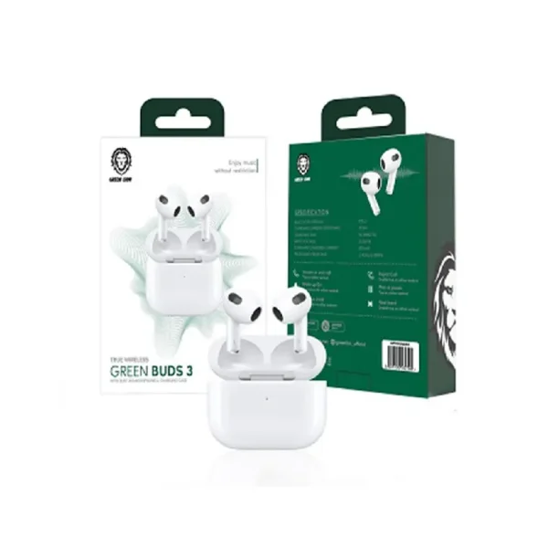 ایرپاد 3 گرین مدل GREEN LION TRUE WIRELESS BUDS3 G1 (با گارانتی 6 ماهه)