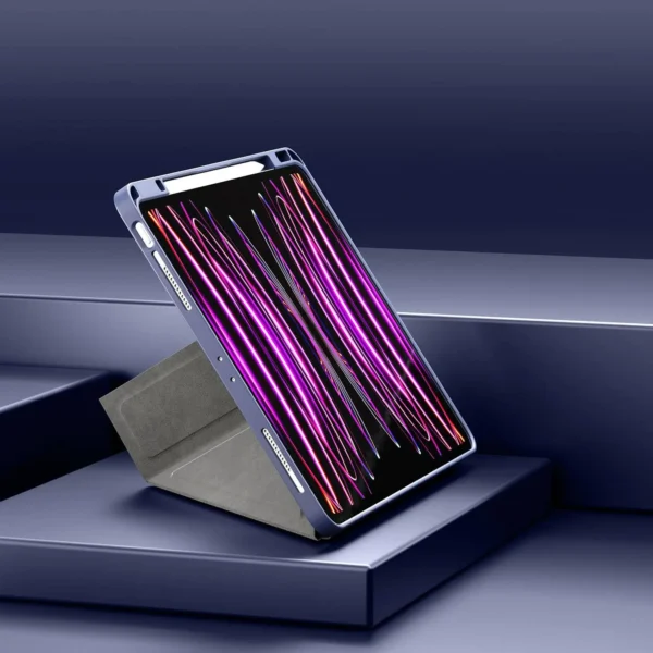 کیف چرمی آیپد پرو سایز 12.9 اینچ لولو مدل LEVELO ELEGANTE HYBRID LEATHER MAGNETIC CASE