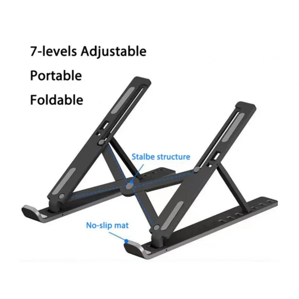 هولدر فلزی لپ تاپ گرین مدل GREEN X-FOLDABLE LAPTOP STANDER