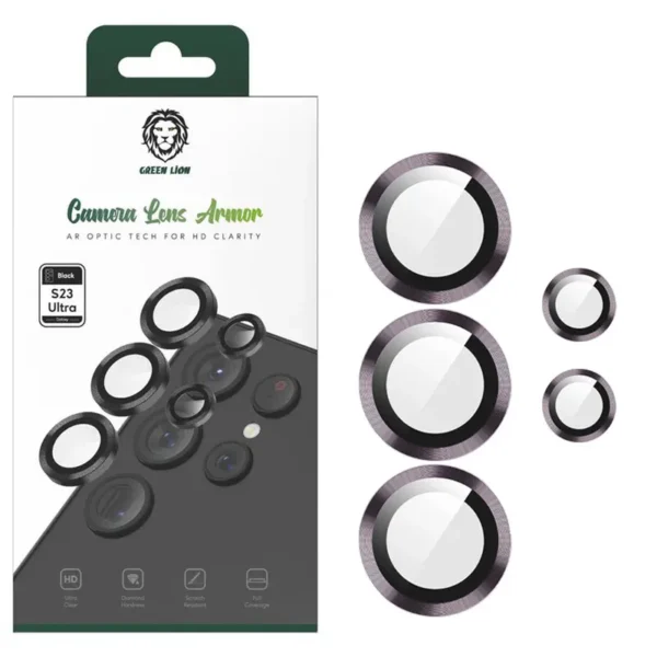 محافظ لنز سامسونگ اس 23 اولترا گرین مدل GREEN CAMERA LENS ARMOR S23 ULTRA