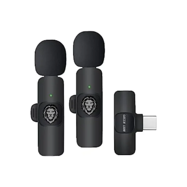 میکروفون یقه ای گرین مدل GREEN 3 IN 1 WIRELESS MICROPHONE همراه با گارانتی معتبر