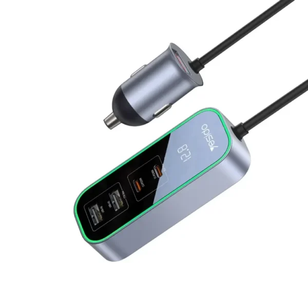 شارژر فندکی 97 وات یسیدو مدل YESIDO Y53 CAR CHARGER