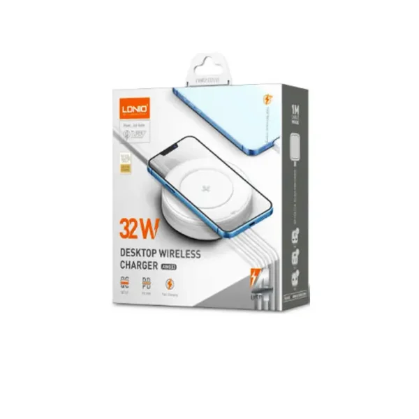 هاب و شارژر بی سیم الدینیو LDNIO AW003 DESCKTOP CHARGER