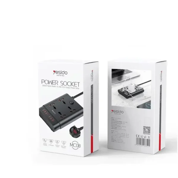 هاب و چند راهی برق یسیدو YESIDO MC08 POWER SOCKET