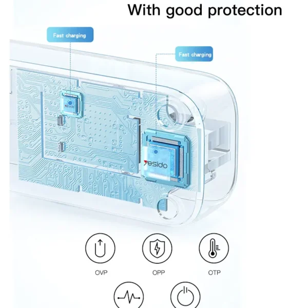 هاب و چند راهی برق یسیدو YESIDO MC18 POWER SOCKET