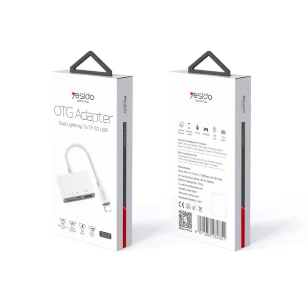 مبدل و هاب یسیدو YESIDO GS12 OTG ADAPTER