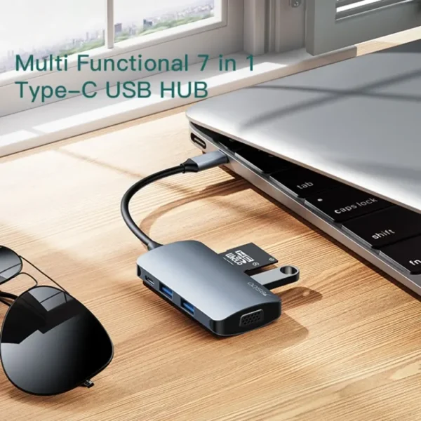 هاب 7 کاره تایپ سی یسیدو YESIDO HB16 HUB ADAPTER