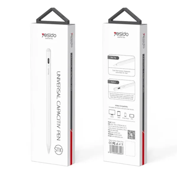 قلم لمسی شارژی یسیدو YESIDO ST10 UNIVERSAL PEN