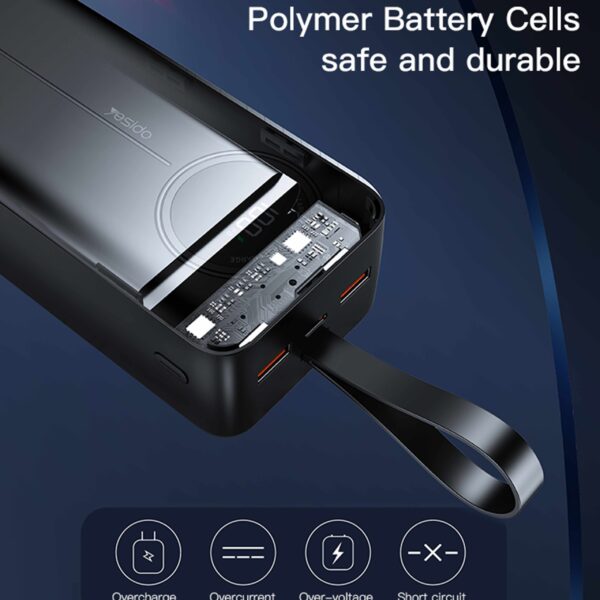 پاوربانک 30000 میلی آمپر یسیدو YESIDO YP42 PD 20W