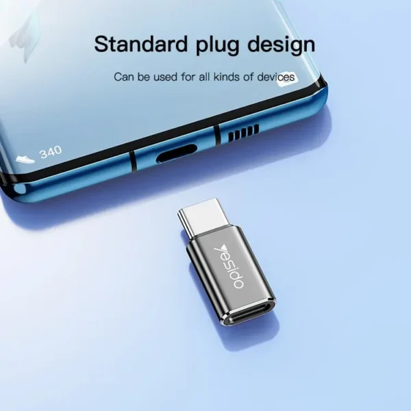 تبدیل آیفون به تایپ سی یسیدو مدل YESIDO GS22 IP TO TYPE-C ADAPTER