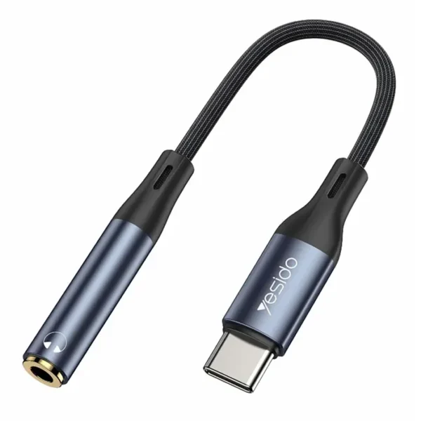 تبدیل جک 3.5 به تایپ سی یسیدو مدل YESIDO YAU38 AUDIO ADAPTER