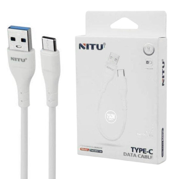 کابل تایپ سی پاور بانک نیتو مدل NITU NC25 TYPE-C