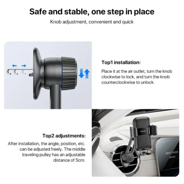هولدر دریچه کولر یسیدو مدل YESIDO C242 CAR HOLDER