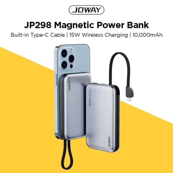 پاوربانک مگنتی 10000 جووی مدل JOWAY JP298LX