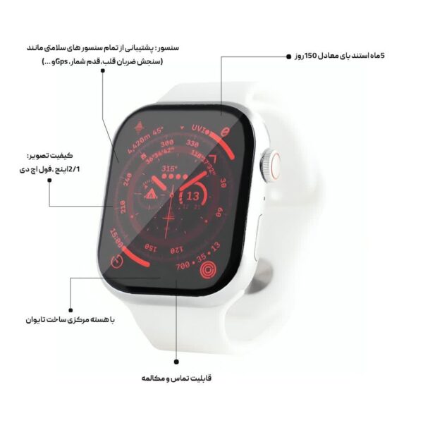 ساعت هوشمند سی بای مدل W1 Ultra Mini با 12 ماه گارانتی