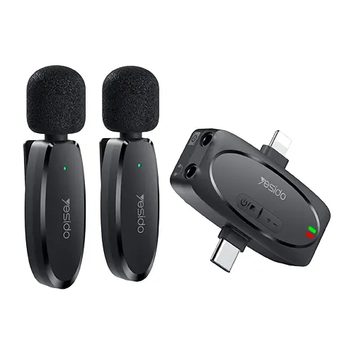 میکروفون یقه ای بیسیم یسیدو YESIDO LAVALIER MIC KR15