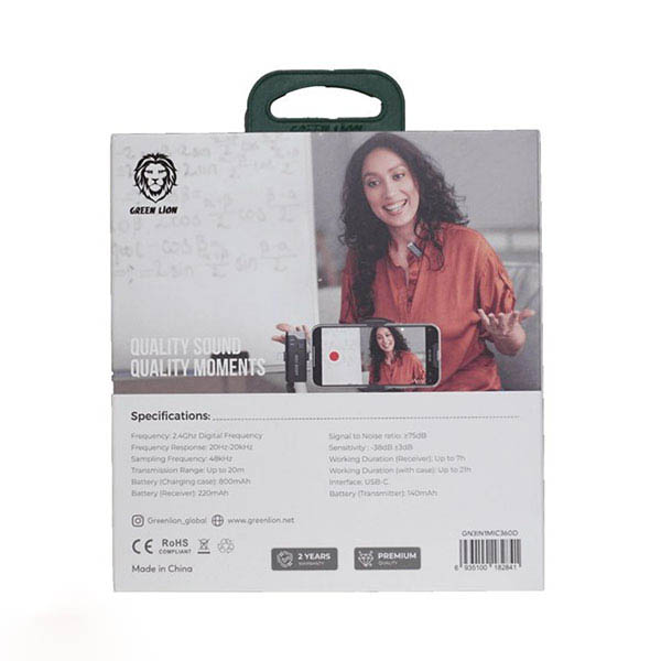 میکروفون یقه ای بیسیم گرین مدل 3in1 MICROPHONE 360