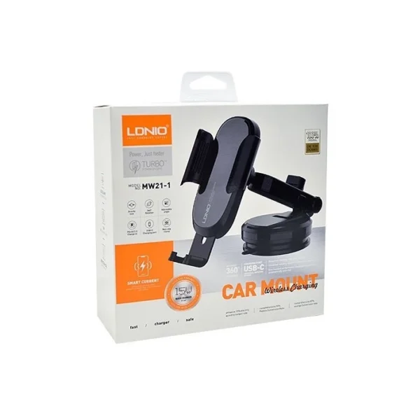 هولدر وایرلس داشبوردی الدینیو مدل LDNIO MW21-1 CAR MOUNT
