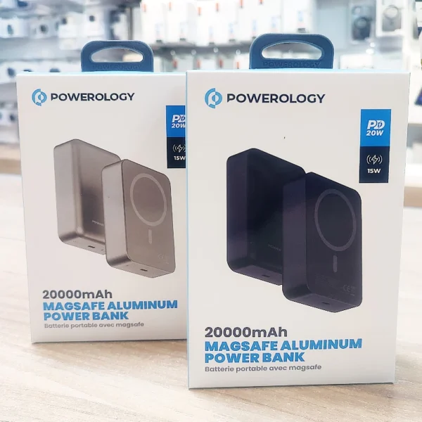پاوربانک مگسیف 20000 پاورولوژی POWEROLOGY ALUMINUM PP033