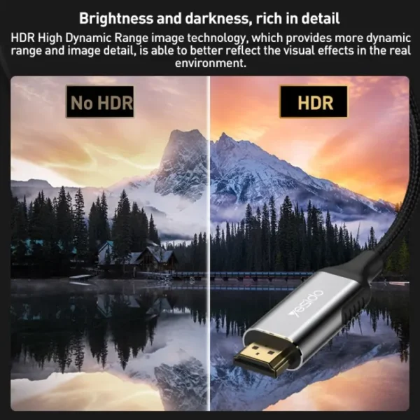 کابل HDMI به HDMI با کیفیت 8K یسیدو YESIDO HM11
