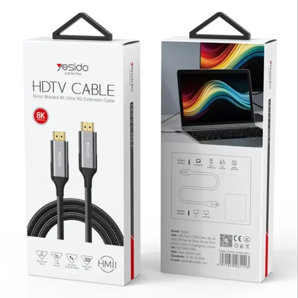کابل HDMI به HDMI با کیفیت 8K یسیدو YESIDO HM11