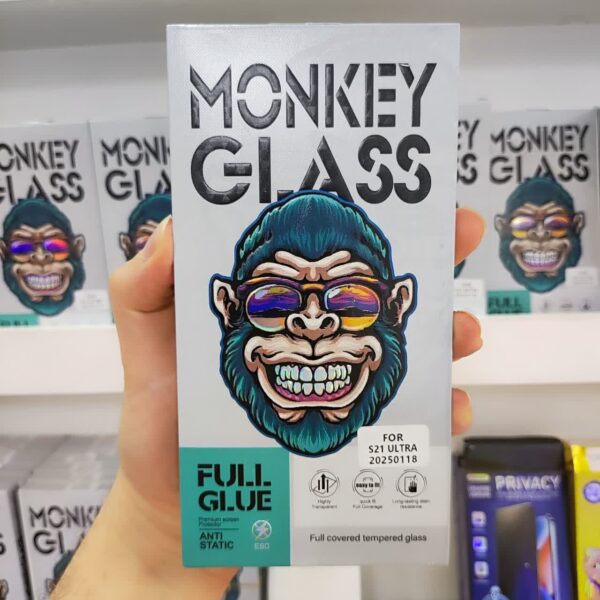 گلس گوشی مانکی مناسب سامسونگ S21 ULTRA مدل Full Glass