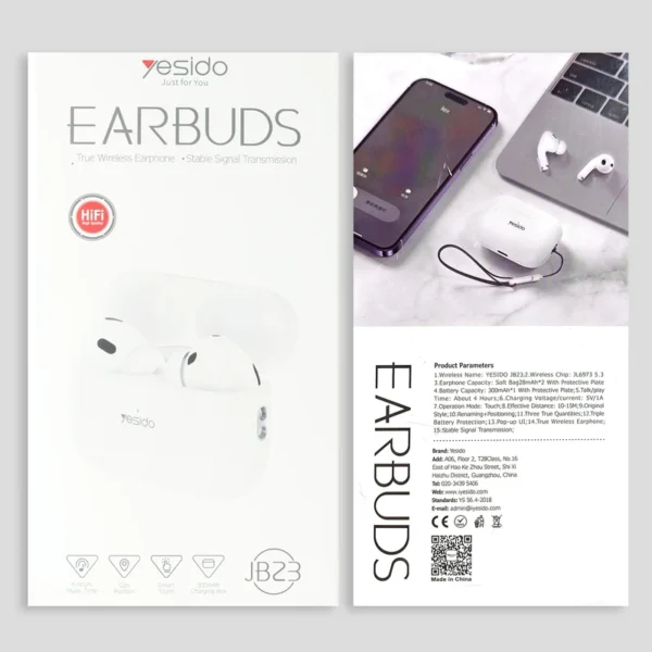 ایرپاد یسیدو مدل YESIDO JB23 EARBUDS